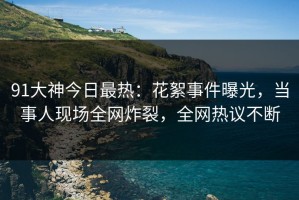 91大神今日最热：花絮事件曝光，当事人现场全网炸裂，全网热议不断
