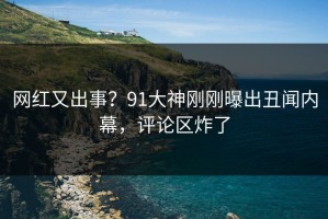 网红又出事？91大神刚刚曝出丑闻内幕，评论区炸了
