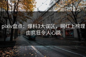 pixiv盘点：爆料3大误区，网红上榜理由疯狂令人心跳